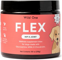 Wild One Flex Hip & Joint Support Soft Chew Dog Supplement, 120 count