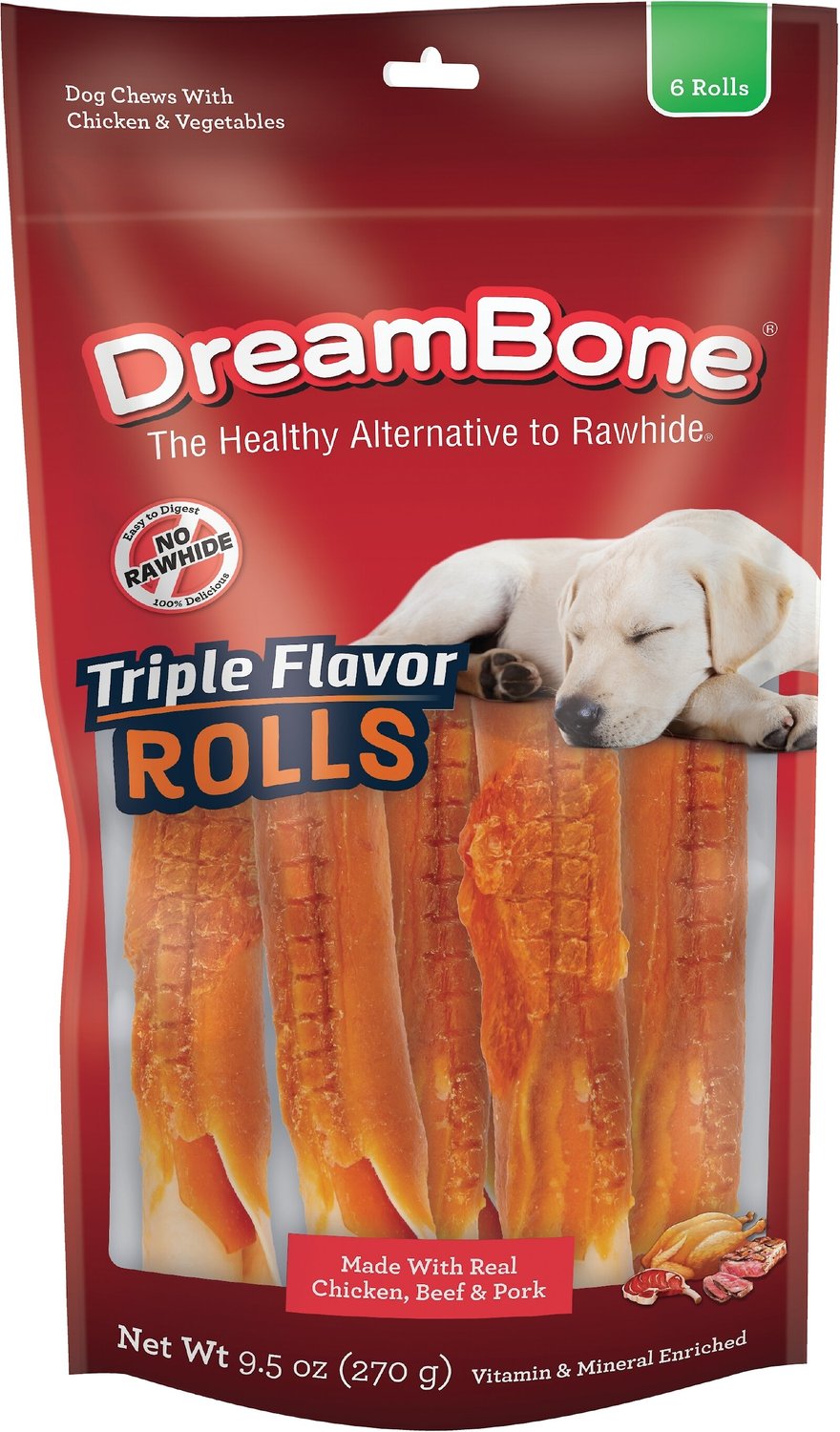 Beef Flavor Chew Toy Pork Canine Chews 5 Triple Flavor Rawhide Stick Twists for Small Dogs Dog Treat Dental Stick Chicken 