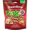 DreamBone Twist Sticks 100 Count, Rawhide-Free Chews Real Chicken Dog Treats, 100 count