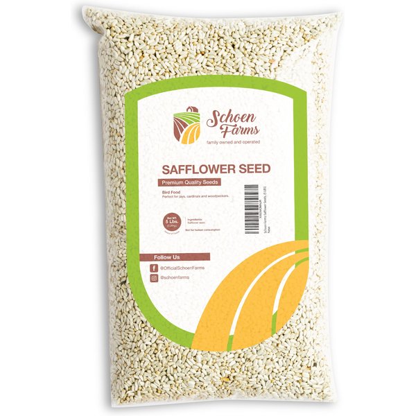 SCHOEN FARMS Safflower Seed Bird Food, 5lb bag