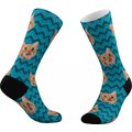 Tribe Socks Personalized Pet Face Socks, Blue