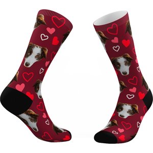 Tribe Socks Personalized Hearts & Love Pet Face Socks