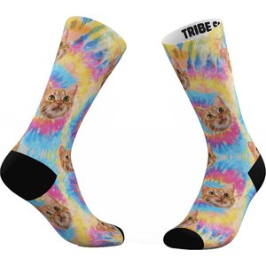 Tribe Socks Personalized Tie-Dye Pet Face Socks