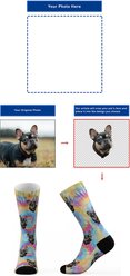 Tribe Socks Personalized Tie-Dye Pet Face Socks slide 2 of 3
