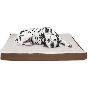 Pet Adobe Memory Orthopedic Foam Bolster Dog Bed w/ Removable Cover, Brown