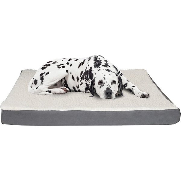 PETFUSION Ultimate Lounge Memory Foam Bolster Cat & Dog Bed with