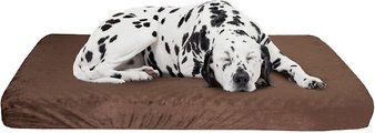 Pet Adobe Orthopedic Memory Foam Bolster Dog Bed w/ Removable Cover, Brown, Medium