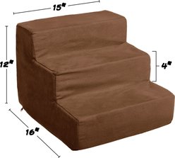 Pet Adobe High Density Foam Dog & Cat Steps, Brown, Small slide 2 of 7