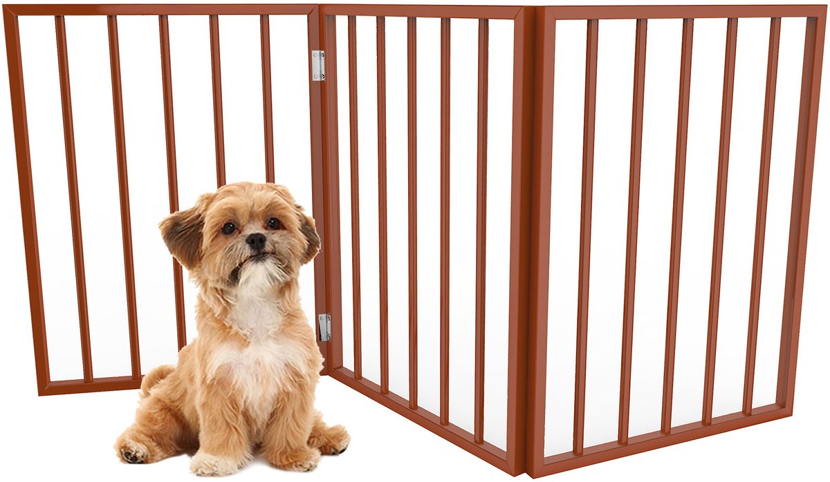 Pet Adobe Freestanding Folding Dog & Cat Gate