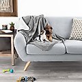 Pet Adobe Waterproof Fuzzy Throw Blanket, Gray, Medium