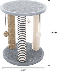 Pet Adobe 19.25-in Polyester Cat Scratching Post with Toys slide 2 of 7