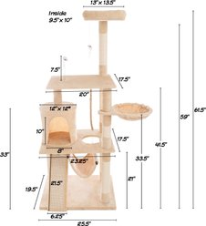 Pet Adobe 4-Tier 61.5-in Cat Tree & Condo slide 2 of 7