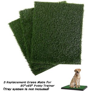 Pet Adobe Artificial Grass Replacement Dog Mat, 3 count, Large