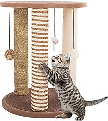 Pet Adobe 19.3-in Cat Scratching Post with Toy