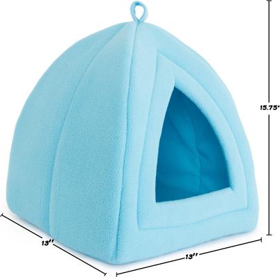 Show full view: Pet Adobe Igloo Style Cat Tent, Blue slide 2 of 8
