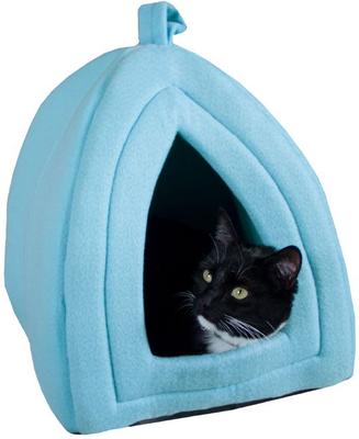 Show full view: Pet Adobe Igloo Style Cat Tent, Blue slide 4 of 8