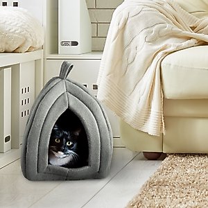 Pet Adobe Igloo Style Cat Tent, Gray