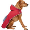 Frisco Lightweight Red Reversible Packable Dog Raincoat, Small