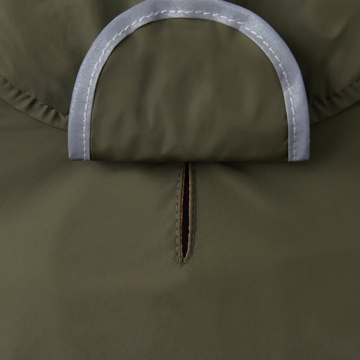 Frisco Lightweight Olive Reversible Packable Dog Raincoat, XXX-Large