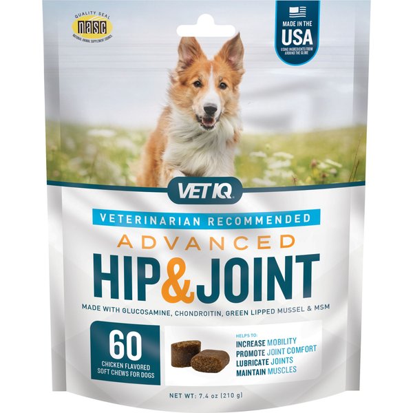 VETIQ Advanced Hip & Joint Chicken Flavored Soft Chews Dog Supplement
