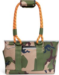 Roverlund Dog Tote Bag, Camo/Orange, Small slide 1 of 5