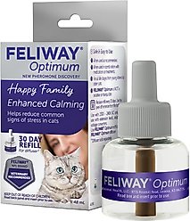 Feliway Optimum Enhanced Calming Pheromone 30 Day Cat Diffuser Refill