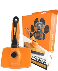 Mighty Paw Dog Grooming Brush, Orange