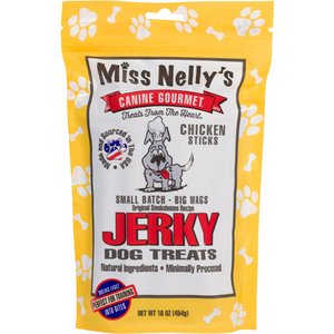 Miss Nelly's Canine Gourmet Chicken Sticks Jerky Dog Treats, 16-oz bag