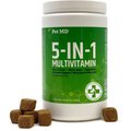 Pet MD 5-in-1 Multivitamin Chews Dog Supplement, 120 count