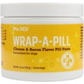 Pet MD Wrap-A-Pill Cheese & Bacon Flavor Pill Paste, 4.2-oz jar