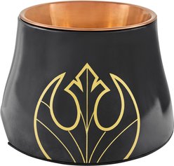 STAR WARS Elevated Melamine Stainless Steel Dog & Cat Bowl, Black, Small: 1.5 cup