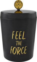 STAR WARS Melamine Dog & Cat Treat Jar, Black, 8 cup