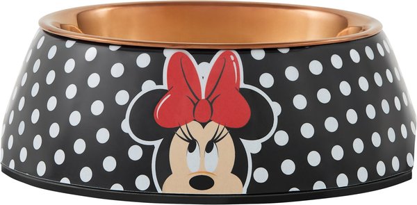 Disney Minnie Mouse Peek-A-Boo Melamine Stainless Steel Dog & Cat Bowl, 1.5 Cup slide 1 of 10