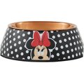 Disney Minnie Mouse Peek-A-Boo Melamine Stainless Steel Dog & Cat Bowl, 1.75 cups