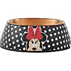 Disney Minnie Mouse Peek-A-Boo Melamine Stainless Steel Dog & Cat Bowl, Small