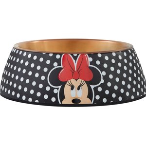 Disney Minnie Mouse Peek-A-Boo Melamine Stainless Steel Dog & Cat Bowl, 3 Cup