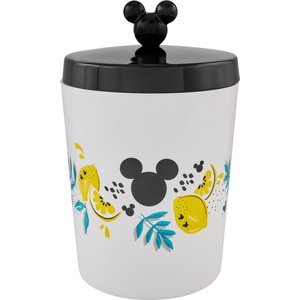 Disney Mickey Mouse Lemon Melamine Dog & Cat Treat Jar, 8 cup