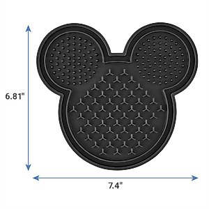 Disney Mickey Mouse Silicone Dog & Cat Lick Mat, Black