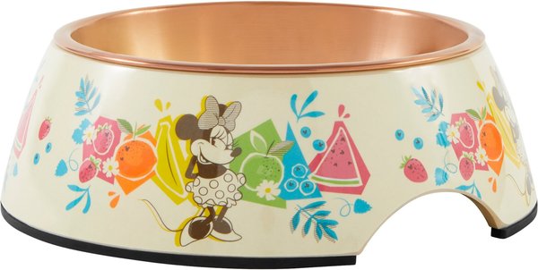 Disney Minnie Mouse Summer Bamboo Melamine Stainless Steel Dog & Cat Bowl, Small slide 1 of 10