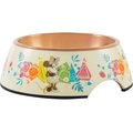 Disney Minnie Mouse Summer Bamboo Melamine Stainless Steel Dog & Cat Bowl, 1.75 cups