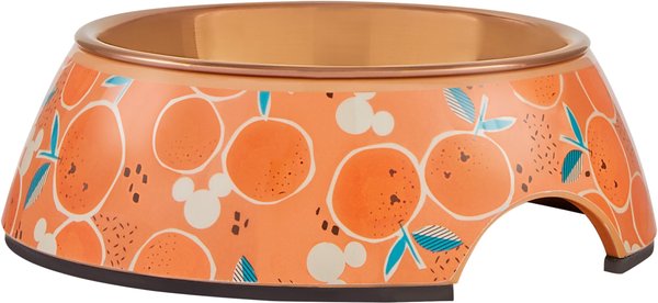 Disney Mickey Mouse Orange Bamboo Melamine Stainless Steel Dog & Cat Bowl, 0.5 Cup slide 1 of 10