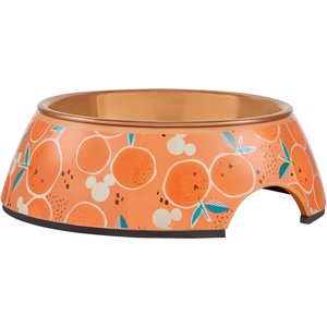 Disney Mickey Mouse Orange Bamboo Melamine Stainless Steel Dog & Cat Bowl, 0.75 Cup