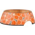 Disney Mickey Mouse Orange Bamboo Melamine Stainless Steel Dog & Cat Bowl, Small: 1.5 cup