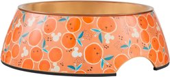 Disney Mickey Mouse Orange Bamboo Melamine Stainless Steel Dog & Cat Bowl, Medium: 3 cup