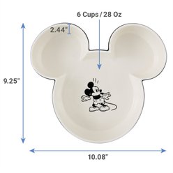 Disney Mickey Mouse Ceramic Dog & Cat Bowl, Black, Medium: 6 cup slide 2 of 5