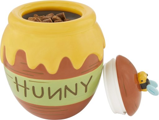 Disney Winnie the Pooh Ceramic Dog & Cat Treat Jar, 6.5 cup