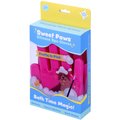 Sweet Paws Silicone Spa Dog & Cat Bathing & Grooming Gloves, 2 count, Pretty In Pink