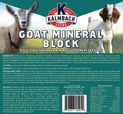 Kalmbach Feeds Vitamin & Mineral Goat Supplement, 25-lb block slide 2 of 3