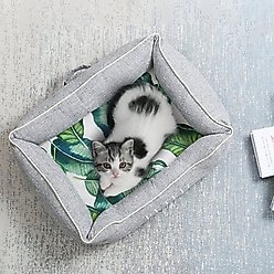 PETKIT Reversible Cooling & Warming Bolster Cat & Dog Bed, Small