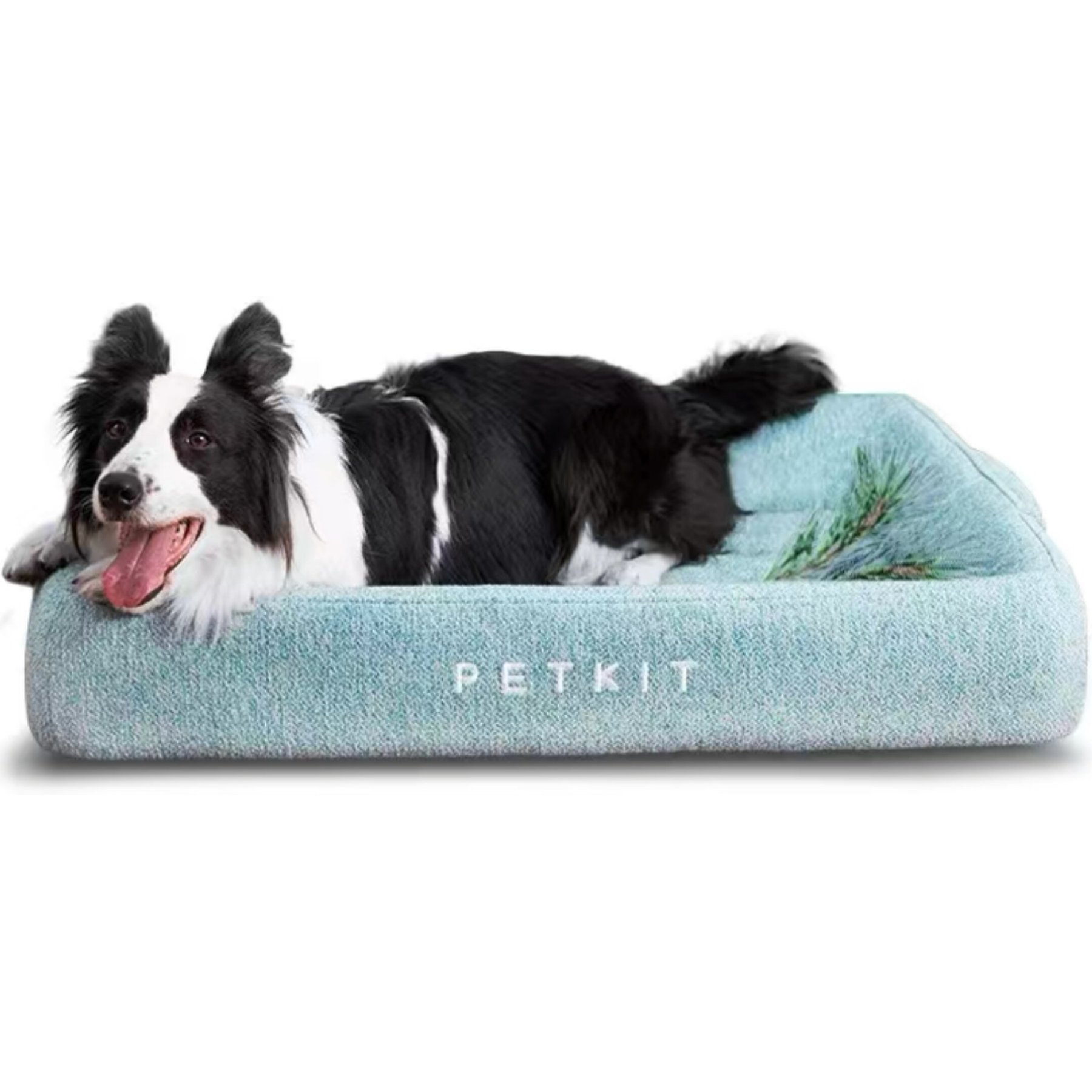 Max & Marlow Luxurious Oval High Bolstered Cuddler Pet Bed, Teal